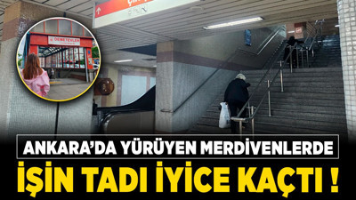 Ankara'da yürüyen merdivenlerde işin tadı iyice kaçtı! Metro çıkışlarındaki arızalı merdivenler, yaşlı vatandaşların kabusu oldu