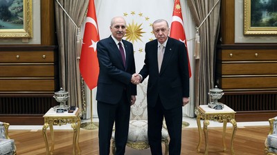 Cumhurbaşkanı Erdoğan, TBMM Başkanı Numan Kurtulmuş'u kabul etti