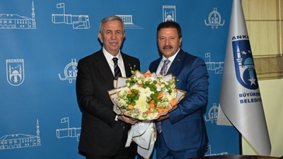 Türkiye Şoförler ve Otomobilciler Federasyonu Genel Başkanı Yiğiner'den Yavaş'a ziyaret