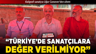 Kaligrafi sanatçısı Uğur Cansever’den sitem: "Türkiye’de sanatçılara değer verilmiyor"