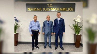 Önemli isimlerden Mamak Kaymakamına veda