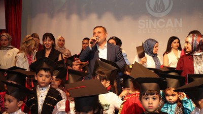 Sincan’ın miniklerinden mezuniyet coşkusu