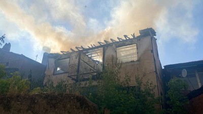 Çankırı’da metruk evde yangın! Kullanılamaz hale geldi