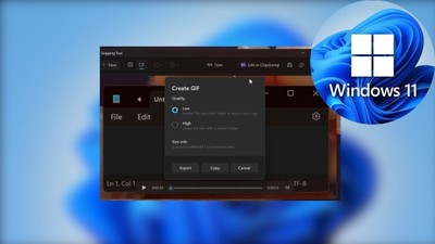 Windows 11’e GIF oluşturma özelliği geliyor: Test süreci başladı
