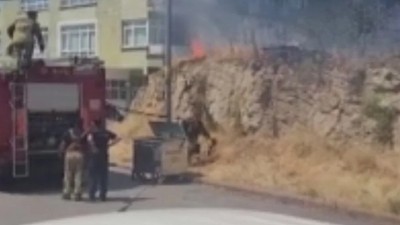 Ankara'da korkutan olay! Devrilen direk alev saçtı