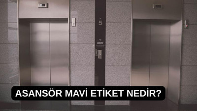 Asansör mavi etiket nedir?