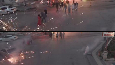 Karapürçek'te havai fişek paniği: Görüntüler tepki topladı