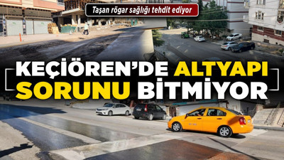 Keçiören'de altyapı sorunu bitmiyor! Taşan rögar sağlığı tehdit ediyor