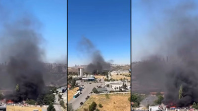 Mamak Ege Mahallesi'nde korkutan gecekondu yangını