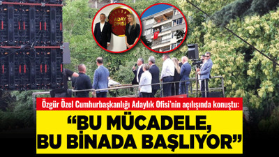 Özgür Özel Cumhurbaşkanlığı Adaylık Ofisi’nin açılışında konuştu: “Bu mücadele, bu binada başlıyor”