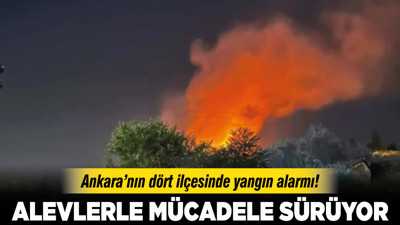 Ankara’nın dört ilçesinde yangın alarmı! Alevlerle mücadele sürüyor