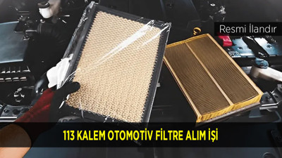 113 KALEM OTOMOTİV FİLTRE ALIM İŞİ