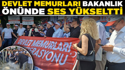 Devlet Memurları Bakanlık önünde ses yükseltti! “14 yılda gasbettiklerinizi telafi edin ya da gidin”
