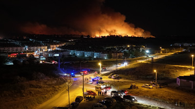 Edirne'de alevlerin evlere sıçramasına ramak kaldı