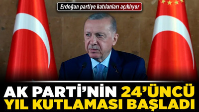 AK Parti'nin 24'üncü yıl kutlaması başladı! Erdoğan'dan Özel'e sert çıkış