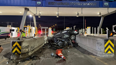 Kuzey Marmara Otoyolu gişelerinde feci kaza