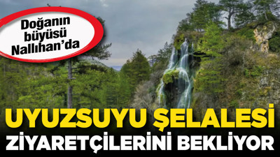 Doğanın büyüsü Nallıhan’da: Uyuzsuyu Şelalesi ziyaretçilerini bekliyor
