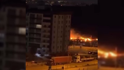 Sincan Saraycık TOKİ’de havai fişek yangına yol açtı