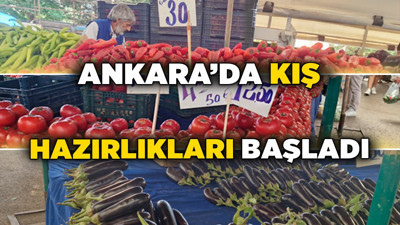 Ankara’da kış hazırlıkları başladı: Kırmızı biber pazarın yıldızı oldu