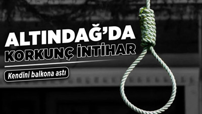 Altındağ’da korkunç intihar! Kendini balkona astı