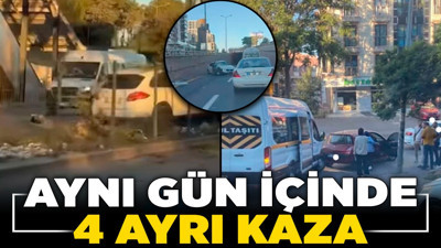 Ankara'da trafik kabusu: Aynı gün içinde 4 ayrı kaza