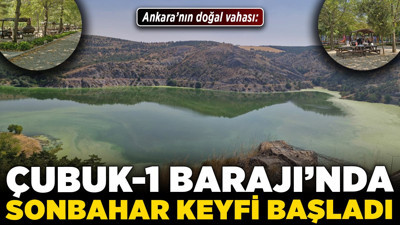 Ankara’nın doğal vahası: Çubuk-1 Barajı’nda sonbahar keyfi başladı