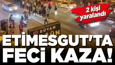 Etimesgut'ta feci kaza! 2 kişi yaralandı