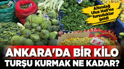 Ankara'da bir kilo turşu kurmak ne kadar? Altındağ Ulus Hali’ne turşuluklar geldi.
