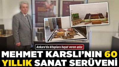 Ankara’da kitaplara hayat veren usta: Mehmet Karslı’nın 60 yıllık sanat serüveni