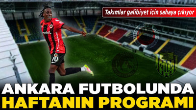 Ankara futbolunda haftanın programı