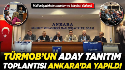 TÜRMOB’un aday tanıtım toplantısı Ankara’da yapıldı!