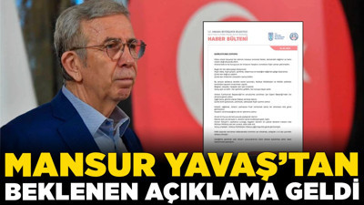 Mansur Yavaş’tan beklenen açıklama geldi: "İfade vermeye hazırız"