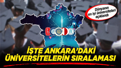 Dünyanın en iyi üniversiteleri açıklandı! İşte Ankara'daki üniversitelerin sıralaması
