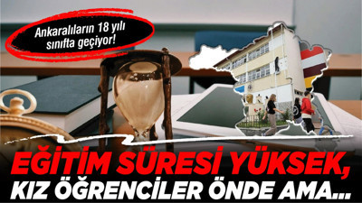 Ankaralıların 18 yılı sınıfta geçiyor! Eğitim süresi yüksek, kız öğrenciler önde ama...