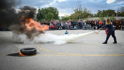 Okullarda Eş Zamanlı Afet Tatbikatı Gerçekleştirildi
