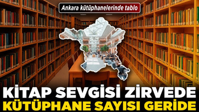 Ankara kütüphanelerinde tablo! Kitap sevgisi zirvede, kütüphane sayısı geride