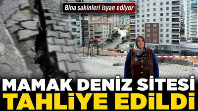 Mamak Deniz Sitesi tahliye edildi! Bina sakinleri isyan ediyor!