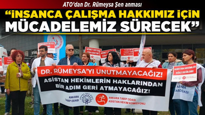 ATO’dan Dr. Rümeysa Şen anması: “İnsanca çalışma hakkımız için mücadelemiz sürecek”