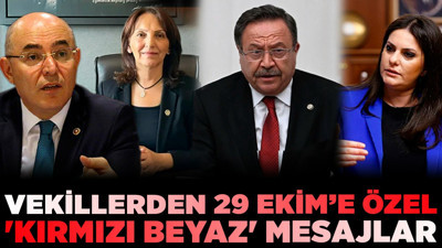 Ankara'da siyasiler tek yürek! Vekillerden 29 Ekim'e özel 'kırmızı beyaz' mesajlar!