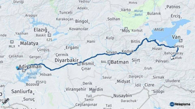 Adıyaman-Van arası kaç km? Kaç saat sürüyor ve yol durumu nasıl?