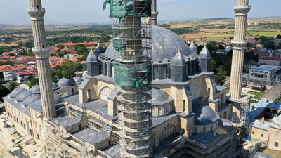 Tarihi Akyurt Merkez Camii özgün dokusuna kavuşuyor