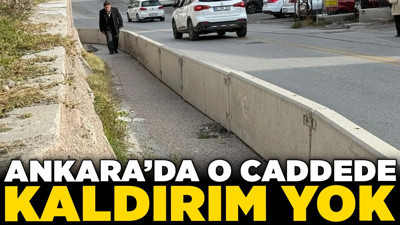 Ankara’da o caddede kaldırım yok: Mahalle muhtarı sonuç alamıyor!
