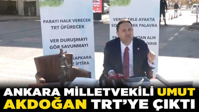Ankara Milletvekili Umut Akdoğan, TRT'ye çıktı: "Fişi söküp takmaya geldim!"