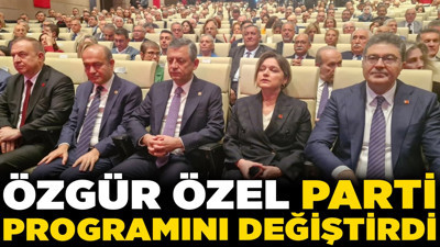 17 yıl sonra bir ilk: Özgür Özel parti programını değiştirdi!