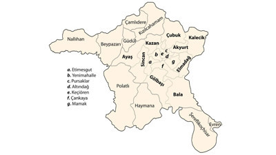 Ankara ilçelerinin yüz ölçümleri – 2025 güncel liste