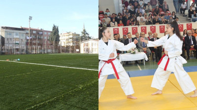 Ayaş kapalı spor salonu ve çim sahalar göz kamaştırıyor! İşte detaylar..