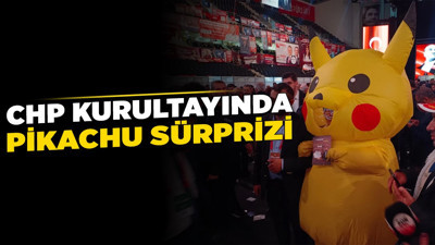 CHP Kurultayında Pikachu sürprizi: Uğurcan İrak’ın destekçileri salona renk kattı