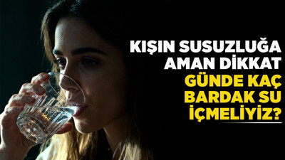 Kışın susuzluğa aman dikkat! Günde kaç bardak su içmeliyiz?