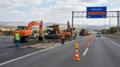 Ankaralı sürücüler dikkat! O yolda trafik karşı şeride aktarıldı
