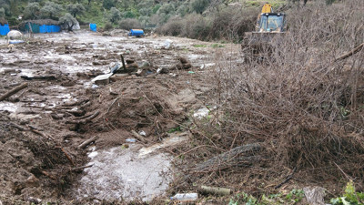 Aydın’da sel ve heyelan felaketi: 44 küçükbaş hayvan telef oldu